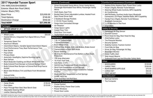 2017 Hyundai Tucson Sport