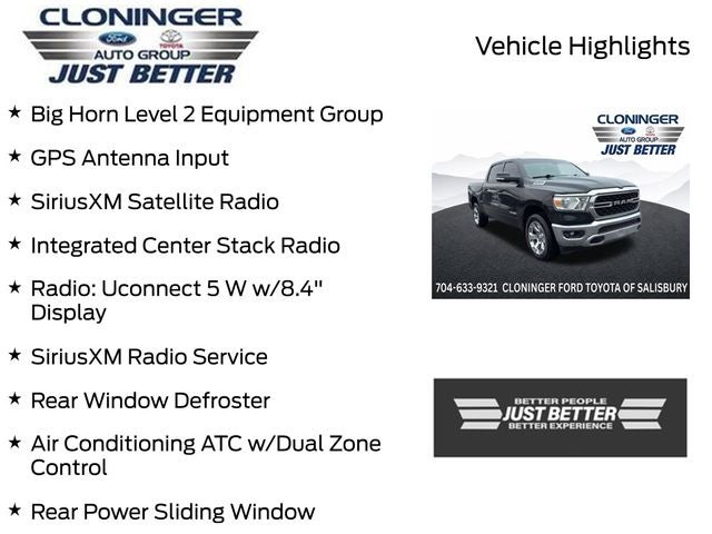 2022 RAM 1500 Big Horn/Lone Star