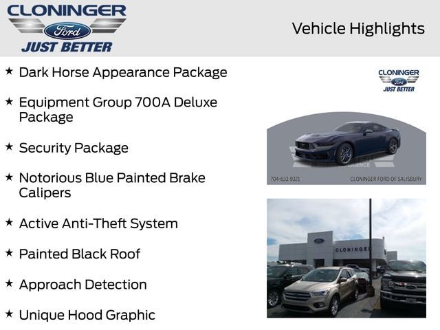 2025 Ford Mustang Dark Horse