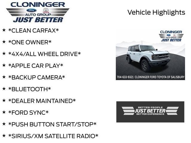 2021 Ford Bronco Big Bend Hard Top