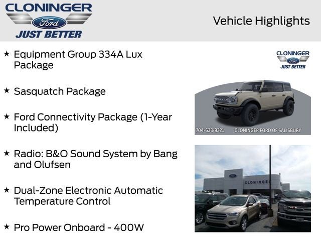 2026 Ford Bronco Badlands