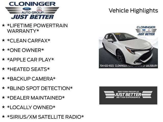 2025 Toyota Corolla Hatchback XSE