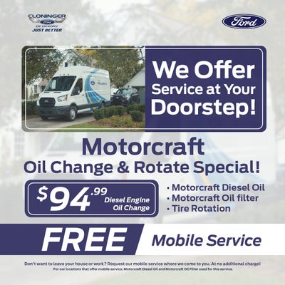 Diesel Motorcraft Oil Change and Tire Rotation