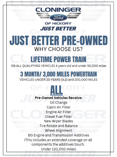 Why Buy at Cloninger Ford of Hickory